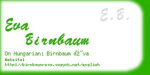 eva birnbaum business card